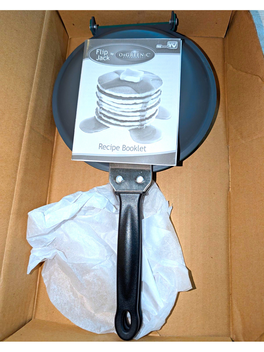OrGREENIC Flip Jack Double Sided Non-Stick Frying Pan 10" Green/Gray